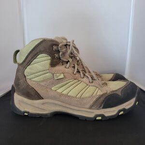Danner Boots Sobo Mid 6" Taupe Green Leather Women's 8.5 Work Hiking Outdoor